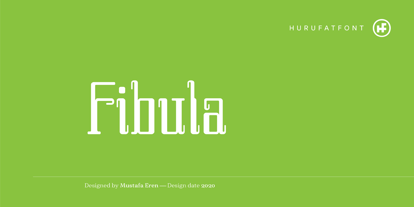 Example font Fibula #1